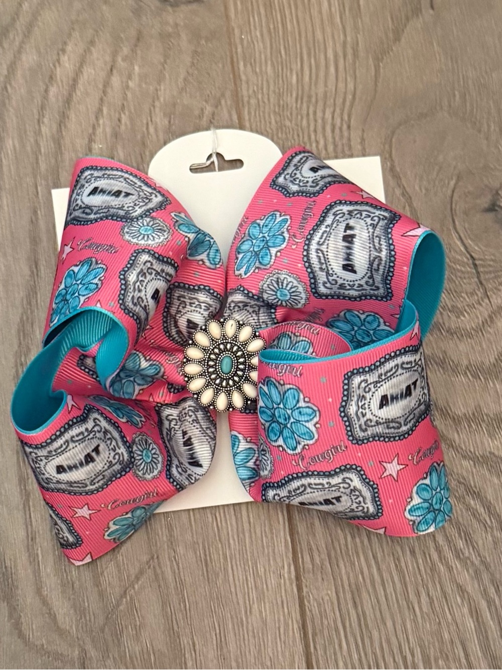 Handmade Ariat Boutique Bow with Alligator Clip